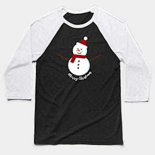 Cute Snowman Baseball T-Shirt